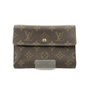〇〇【中古】LOUIS VUITTON ルイヴィトン モノグラム ポルトトレゾール エテュイ パピエ 三つ折り短財布 M61202 ブラウン Bランク