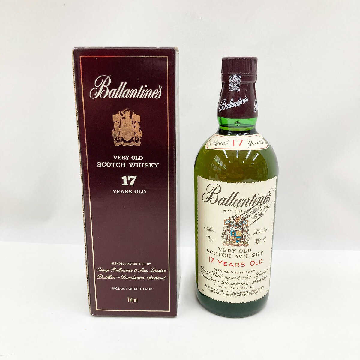 〇〇【中古】Ballantine's バランタイン 750ml 箱付 17年 43％ ウィスキー Nランク 未開栓