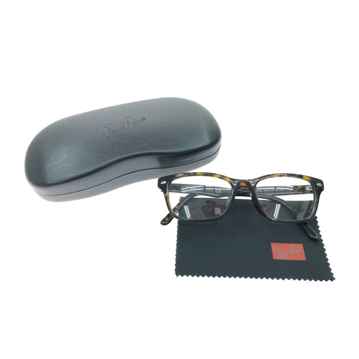 ▼▼【中古】RAY-BAN レイバン アイウエア クリアサングラス 伊達メガネ べっ甲柄フレーム RB5345-D Bランク