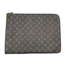 $$【中古】LOUIS VUITTON ルイヴィトン モノグラム 書類ケース M53456 ブラウン Bランク