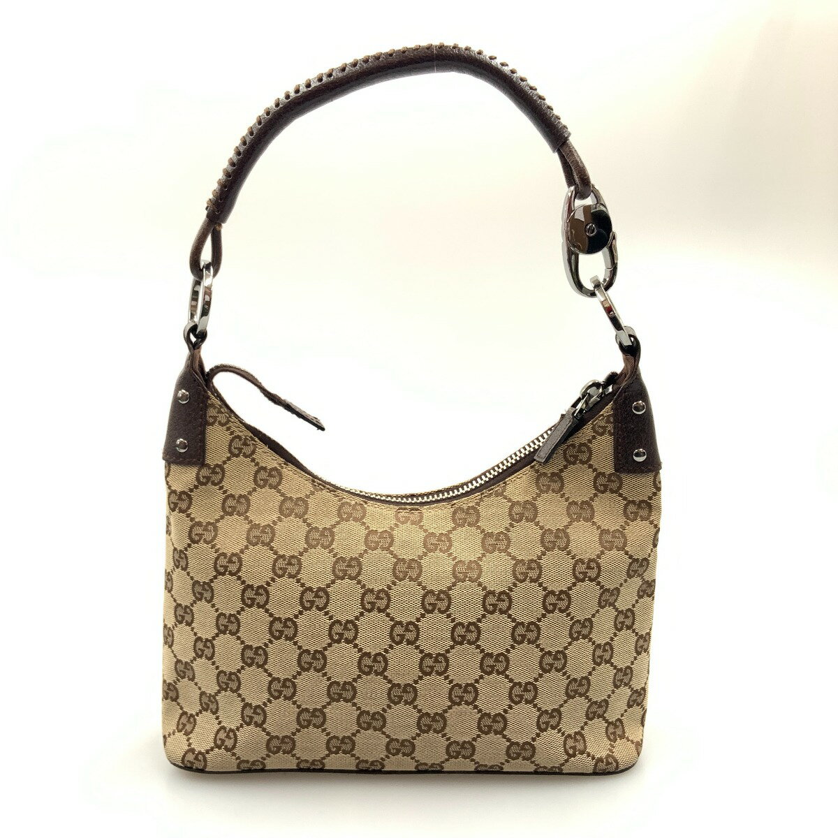 〇〇【中古】GUCCI グッチ GGキャンバス ワンショルダーバッグ 115002 ベージュ Bランク
