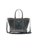 ▼▼【中古】COACH コーチ ユニセックス 2WAY ショルダートート レザー メトロポリタン F54758 ブラック×ブラウン Bランク