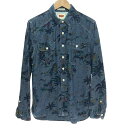 □□【中古】LEVI'S リーバイス 総柄 シャンブレーシャツ Sサイズ Bランク