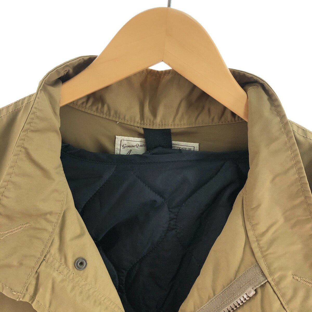 〇〇【中古】AVIREX アビレックス メンズ 3WAY タイプ M-65 ミリタリー モッズ コート インナー付き サイズL 6192168 ベージュ Bランク