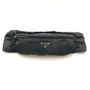 〇〇【中古】PRADA プラダ ナイロン ベルトバッグ ボディバッグ ウエストバッグ 2VL132 ブラック Bランク