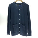 □□【中古】FAT エフエーティ カーディガン SIZE SKINNY F31610-KN04-AB ネイビー Cランク
