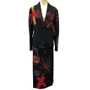 【中古】ISSEY MIYAKE イッセイミヤケ 激レア セットアップ ジャケット スカート SIZE L IM73-FD019 ブラック Bランク