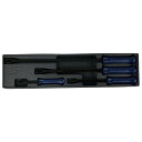 ЗЗ【中古】Snap-on スナップオン プライバー 4本セット ケース付 SPBS704AMB ネイビー Sランク