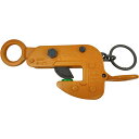ЗЗ【中古】SUPERTOOL 横吊クランプ ロックハンドル式 0.5ton 取説付 HLC0.5H オレンジ Sランク