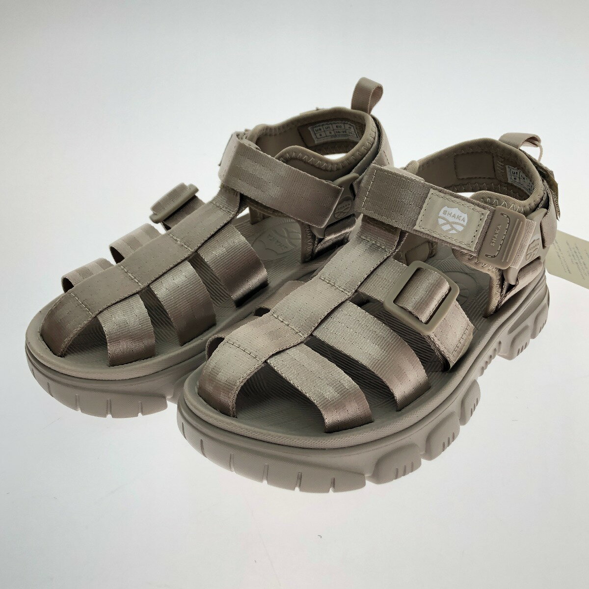 □□【中古】SHAKA シャカ ネオハイカー AT サンダル 24cm SK-218 TAUPE Aランク