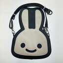 □□【中古】CUNE うさぎショルダーバッグ 汚れ有 ブラック Cランク