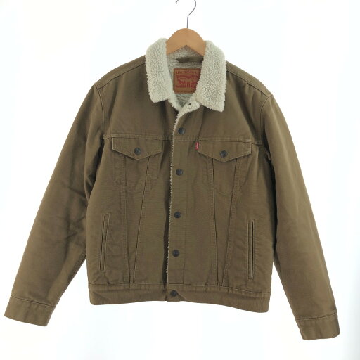 〇〇【中古】LEVI'S リーバイス メンズ ボアジャケット サイズS ブラウン×ホワイト Bランク 〇〇【中古】LEVI'S リーバイス メンズ ボアジャケット サイズS ブラウン×ホワイト Bランク
