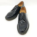 〇〇【中古】Dr.Martens ドクターマーチン メンズ 3ホールシューズ エナメル サイズ25cm AW006 ブラック Bランク