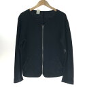 □□【中古】N.HOOLYWOOD ノーカラー フルジップカーディガン SIZE 40 49 pieces ブラック Cランク