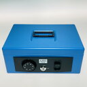◎◎【中古】ライオン事務器 手提金庫 Sサイズ B5判収納サイズ HS-93 ブルー Aランク