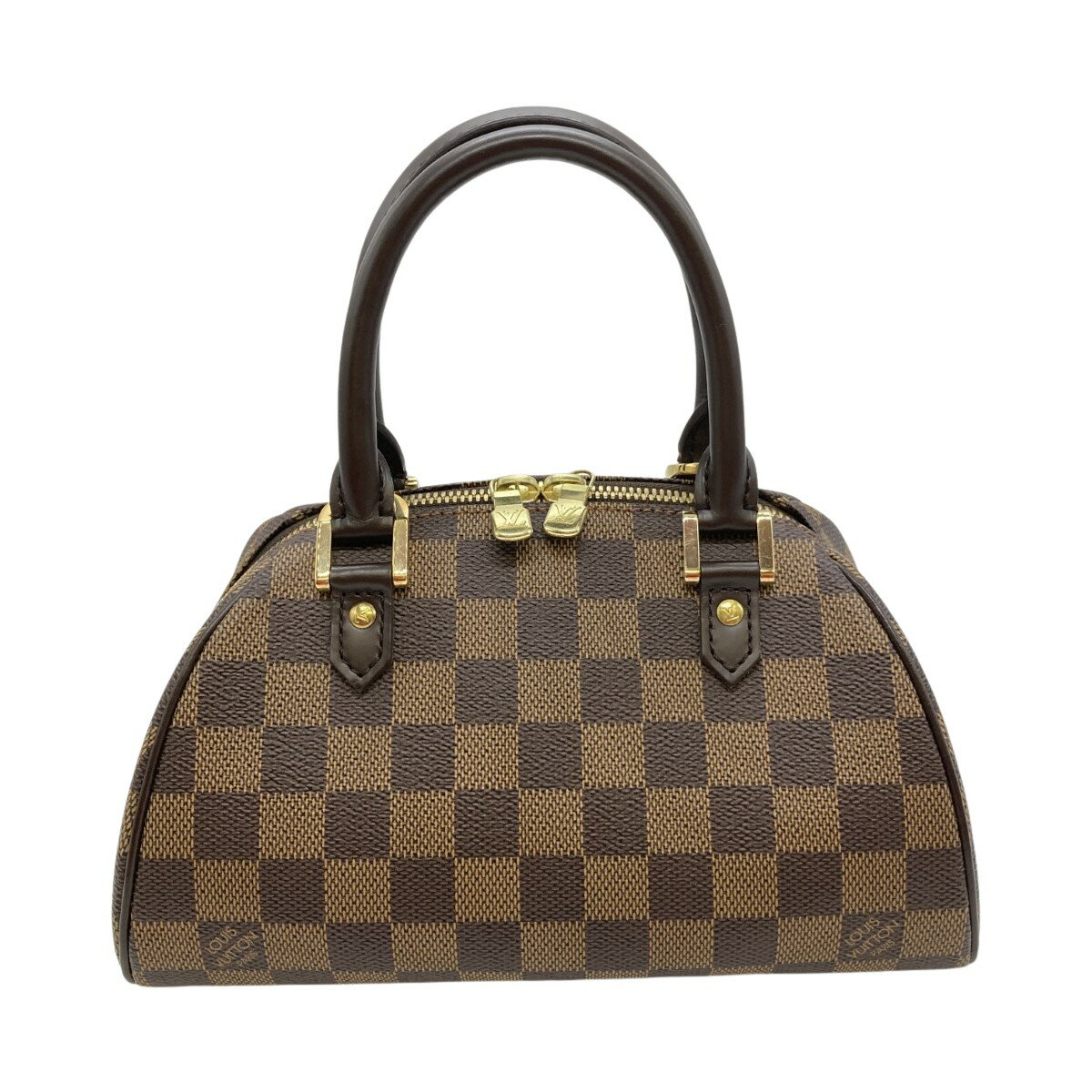 ◎◎【中古】LOUIS VUITTON ルイヴィトン ダミエ リベラ・ミニ ハンドバッグ N41436 ブラウン Bランクのサムネイル