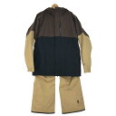 $$【中古】VOLCOM ボルコム スキーウェア (セット) Lサイズ GORE-TEX ブラウン Bランク