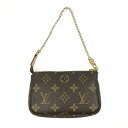 ▽▽【中古】LOUIS VUITTON ルイヴィトン モノグラム ミニポシェット アクセソワール M58009 ブラウン Aランク