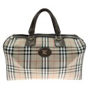 〇〇【中古】Burberrys バーバリーズ ノバチェック ボストンバッグ ベージュ Bランク