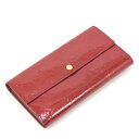 $$【中古】LOUIS VUITTON ルイヴィトン モノグラム・ヴェルニ ポルトフォイ・ユサラ 2つ折り長財布 Bランク