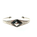 ▼▼【中古】TOUAREG SILVER JEWELRY トゥアレグ シルバー POURE SILVER BANGLE シルバーバングル ひし形モチーフ Bラン...