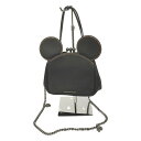 △△【中古】COACH コーチ ブラック ミッキー がま口 ショルダーバッグ COACH 10215 10215 ブラック Bランク(4)