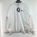 ◎◎【中古】ELECTRIC エレクトリック スクリプト リバーシブル ハーフジップ XLサイズ E24FU18 グレー Sランク
