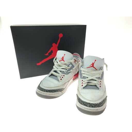 ▼▼【中古】NIKE ナイキ メンズスニーカー AIR JORDAN 3 RETRO OG 26.5 ホワイト/レッド/グレー Bランク ▼▼【中古】NIKE ナイキ メンズスニーカー AIR JORDAN 3 RETRO OG 26.5 ホワイト/レッド/グレー Bランク