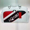 ◎◎【中古】HONMA ホンマ ボストンバッグ BB12401 ホワイト×ブラック シューズポケット付 Sランク