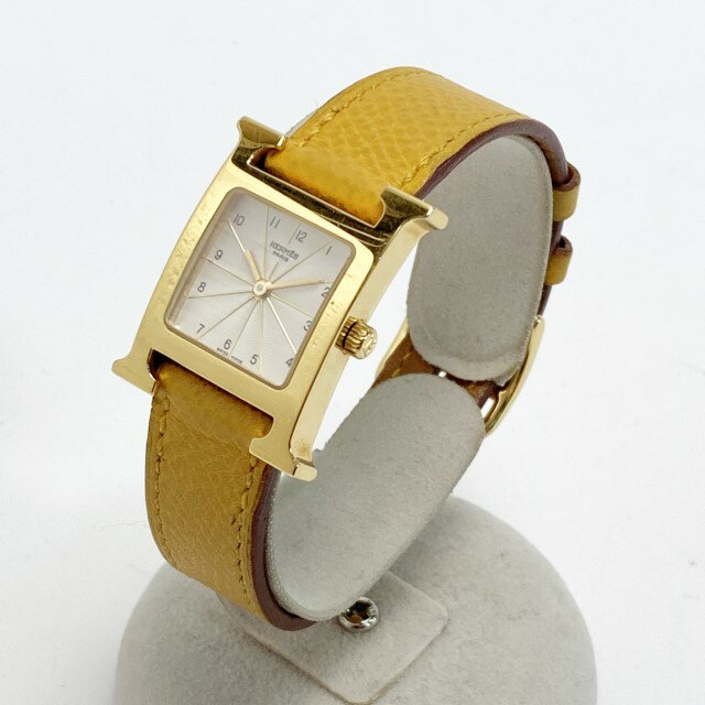 リサイクルビッグバン楽天市場店の☆☆【中古】HERMES エルメス Hウォッチ □B刻印 HH1.201 シルバー文字盤 クォーツ レディース 腕時計 Bランク｜アングル2