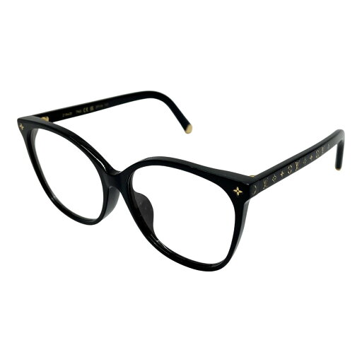 ◆◆【中古】LOUIS VUITTON ルイヴィトン 眼鏡 メガネ アイウェア z1842e ブラック x ゴールド Bランク ◆◆【中古】LOUIS VUITTON ルイヴィトン 眼鏡 メガネ アイウェア z1842e ブラック x ゴールド Bランク