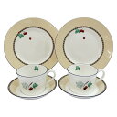 ◆◆【中古】Wedgwood ウェッジウッド カップ&ソーサー プレート フルーツシンフォニー 2客・2枚セット Bランク