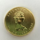 ■■【中古】金貨 エリザベス女王 メイプルリーフ金貨 24金 31.1g 1oz エリザベス2世 K24 Bランク