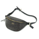 $$【中古】COACH コーチ ウエストバック F48740 ブラウン Bランク