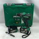 ◇◇【中古】HiKOKI ハイコーキ 電動工具 ドライバドリル 充電池2個付 DS18DBSL グリーン Cランク