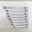 ΘΘ【中古】nepros 片口メガネレンチセット nepros 程度B 6本+2本セット NTM506 Bランク