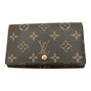 ◎◎【中古】LOUIS VUITTON ルイヴィトン モノグラム ポルト モネ・ビエ トレゾール 2つ折り財布 M61730 ブラウン Bランク