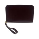●●【中古】Cartier カルティエ セカンドバッグ エンジ Bランク
