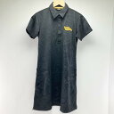 ▽▽【中古】LOUDMOUTH ラウドマウスゴルフ レディース ゴルフウェア ポロシャツ ワンピース Mサイズ ブラック Bランク