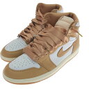 □□【中古】NIKE ナイキ エアジョーダン1 レトロ ハイ OG プラリネ 27.5cm FN6622 201 ホワイト×ベージュ Aランク