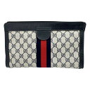 ◆◆【中古】GUCCI グッチ ポーチ コスメポーチ サリーコレクション ネイビー Cランク