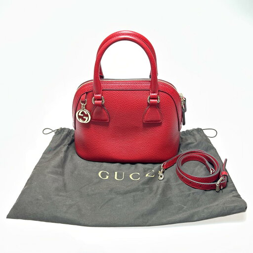 ▼▼【中古】GUCCI グッチ 2WAYバッグ ハンドバッグ ショルダーバッグ 449661 レッド Bランク ▼▼【中古】GUCCI グッチ 2WAYバッグ ハンドバッグ ショルダーバッグ 449661 レッド Bランク