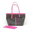 $$【中古】COACH コーチ トートバッグ ポーチ付 F23860 Bランク(4)