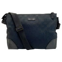☆☆【中古】GUCCI グッチ キャンバス×レザー 114273 ブラック ショルダーバッグ レディース Cランク(4)