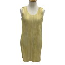 【中古】ISSEY MIYAKE イッセイミヤケ PLEATS PLEASE チュニック SIZE 3 変形 PP01-JT536 イエロー Cランク