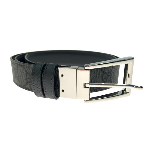 〇〇【中古】GUCCI グッチ GGスプリーム リバーシブル ベルト 表記サイズ 95・38 771105 グレー Bランク 〇〇【中古】GUCCI グッチ GGスプリーム リバーシブル ベルト 表記サイズ 95・38 771105 グレー Bランク