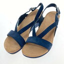 □□【中古】UGG アグ サンダル ウェッジソール ケンリ― 22cm 1006361 ネイビー Bランク
