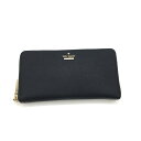 ◎◎【中古】Kate Spade ケイトスペード ラウンドファスナー財布 PWRU5073 ブラック Bランク