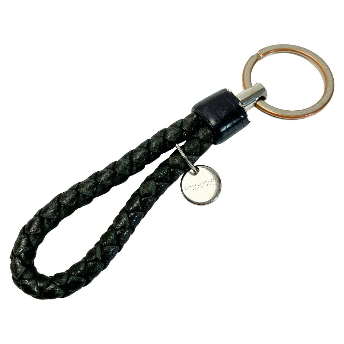 ☆☆【中古】BOTTEGA VENETA ボッテガヴェネタ アクセサリー ブラック キーリング Cランク