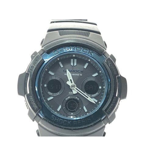 ▼▼【中古】CASIO カシオ メンズ 腕時計 デジアナウォッチ 電波ソーラー G-SHOCK AWG-M100A ブラック×ブルー Bランク ▼▼【中古】CASIO カシオ メンズ 腕時計 デジアナウォッチ 電波ソーラー G-SHOCK AWG-M100A ブラック×ブルー Bランク